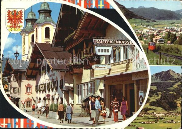 St Johann Tirol Raiffeisenkasse Bergbahn Gasthof Post
