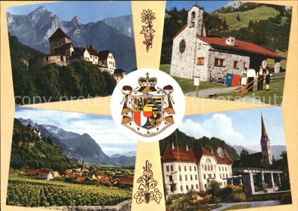 Liechtenstein  Schloss Vaduz Regierungsgebäude Frieden