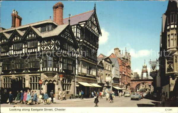 Chester Cheshire Looking along Eastgate Street