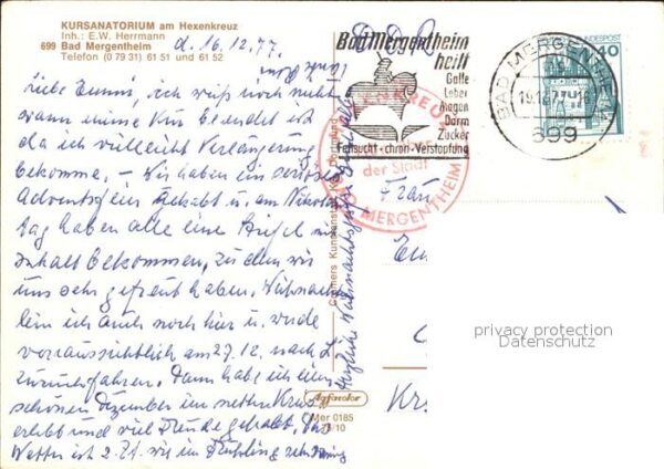 Bad Mergentheim Kursanatorium am Hexenkreuz – Bild 2
