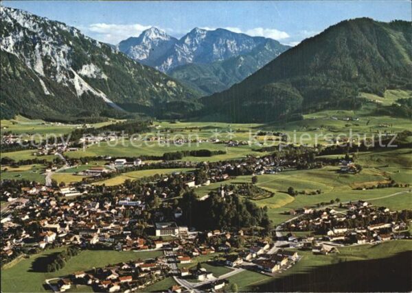 Ruhpolding Fliegeraufnahme mit Sonntagshorn Reifel