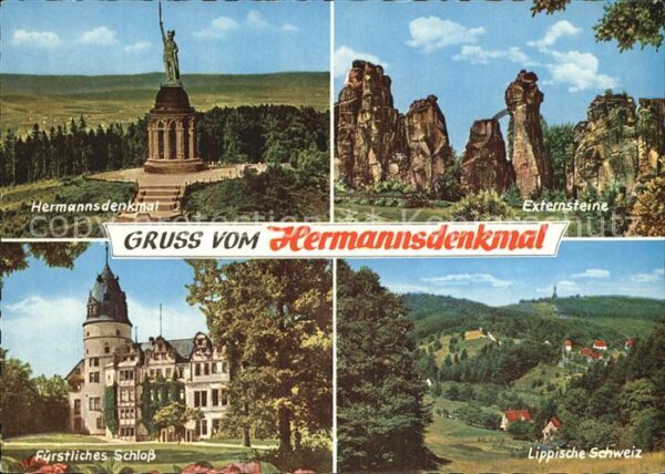 Hermannsdenkmal Externsteine Lippische-Schweiz Fürstlic