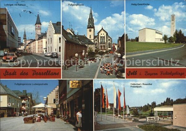 Selb Porzellan Ludwigsstrasse Hallenbad Rose