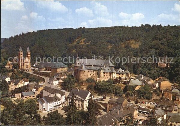 Clervaux Fliegeraufnahme avec Chateau