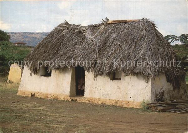 Curacao Niederlaendische Antillen Straw covered cottage