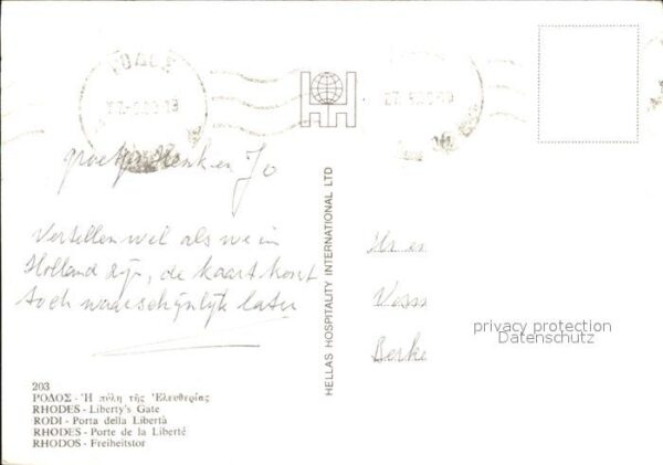 Rhodos Rhodes Aegaeis Freiheitstor – Bild 2
