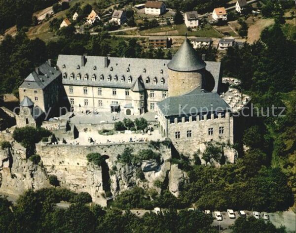 Schloss Waldeck Fliegeraufnahme Schloss am Edersee