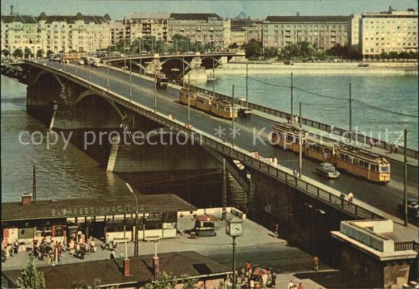 Budapest Margaretenbrücke Strassenbahn