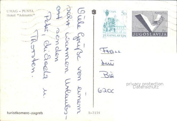Umag Umago Istrien Fliegeraufnahme Hotel Adriatic – Bild 2