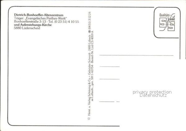 Luedenscheid Fliegeraufnahme Dietrich Bonhoeffer Alt – Bild 2