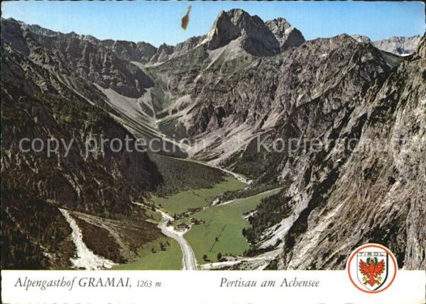 Pertisau Achensee Alpengasthof Gramai Fliegeraufnahme