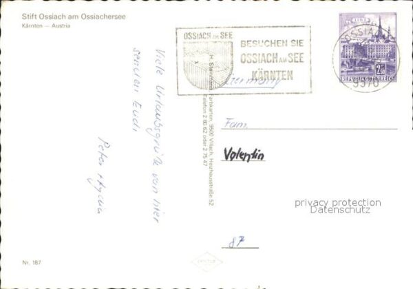 Ossiach Fliegeraufnahme Stift Ossiach – Bild 2