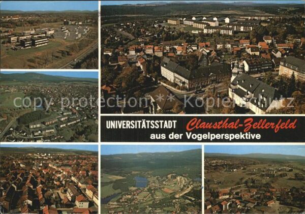 Clausthal-Zellerfeld Fliegeraufnahme Universitätsstadt