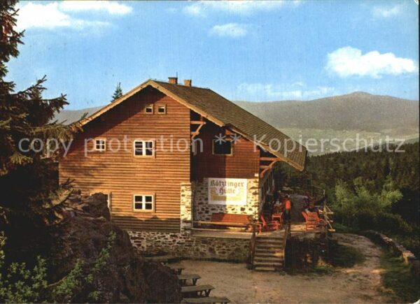 Koetzting Bad Kötztinger Hütte auf dem Kaitersberg