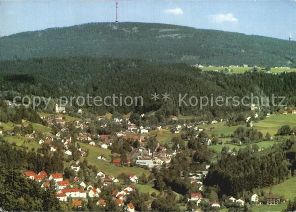 Warmensteinach Fliegeraufnahme mit Geiersberg und Flec