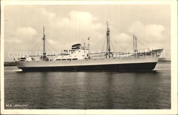 Schiffe Ships Navires Frachtmotorschiff M.S. Atlantik
