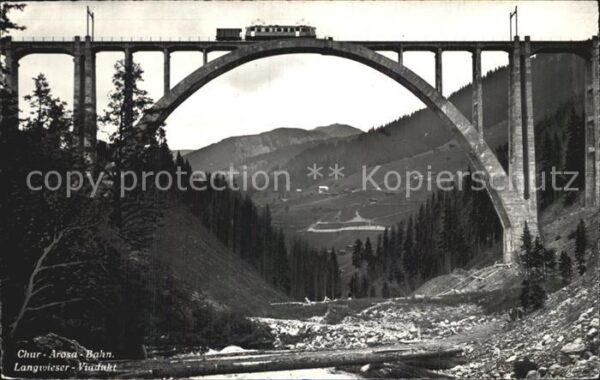 Viadukte Viaduc Langwieser-Viadukt Chur-Arosa-Bahn