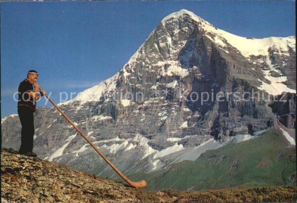 Alphorn Alphornbläser Kleine Scheidegg Eiger