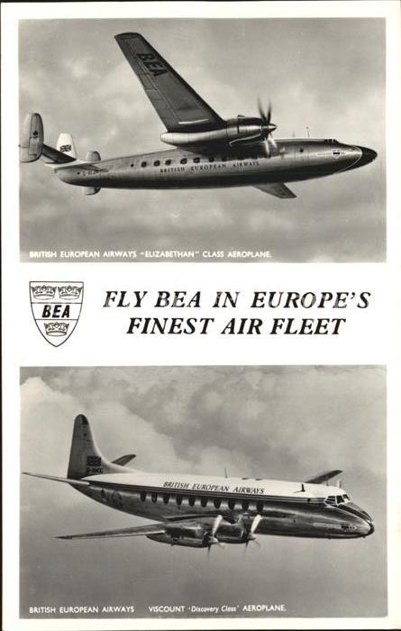 Flugzeuge Zivil British European Airways Elizabethan an