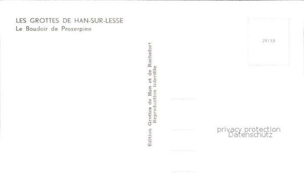 Hoehlen Caves Grottes Han-sur-Lesse Boudoir de Proserpine – Bild 2