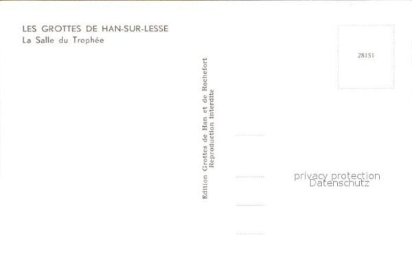 Hoehlen Caves Grottes Han-sur-Lesse Salle du Trophee – Bild 2