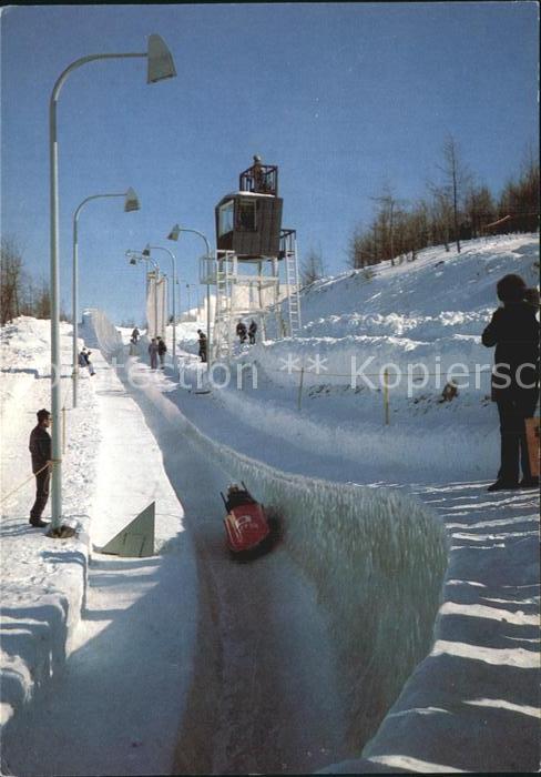 Bobsport Bobfahren Sapporo-Bobbahn