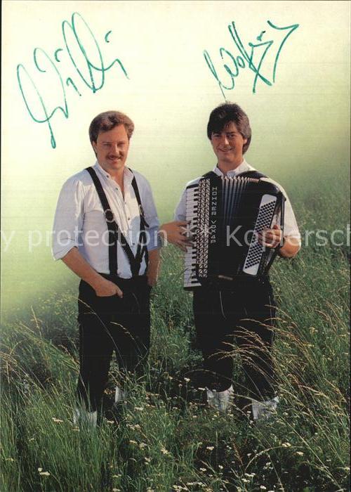 Saenger Band Naabtal Duo Autogramm