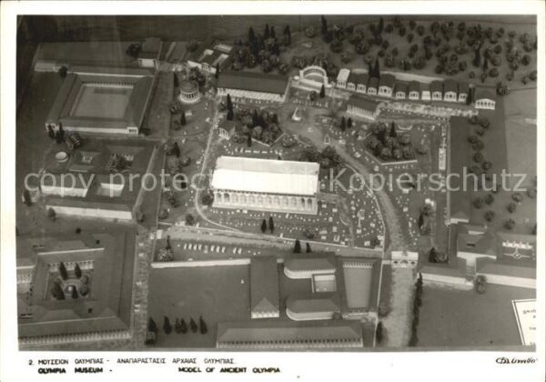 Modellbau Model of Ancient Olympia Museum Zeustem