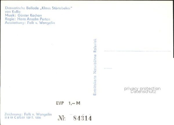 Segelschiffe Zeichnung Falk von Wangelin Ballade Kla – Bild 2