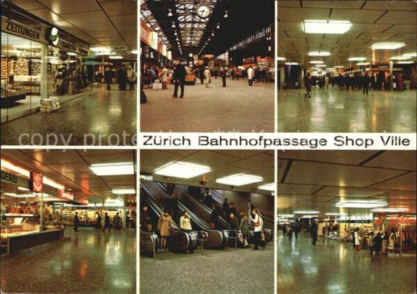 Bahnhof Zürich Bahnhofpassage Shop Ville