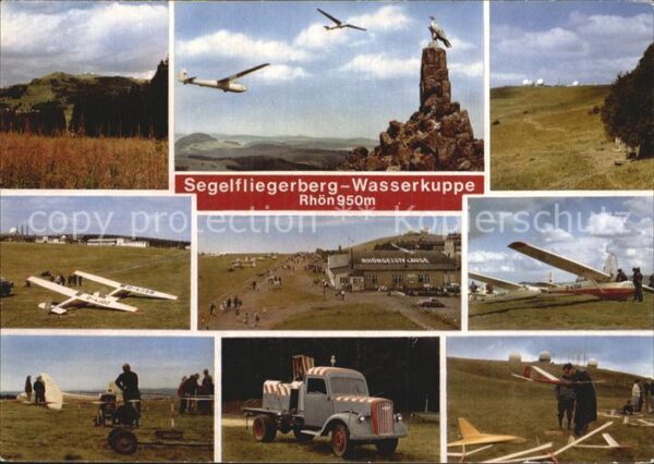 Segelflug Gliding Vol-Voile Vuolo-a-Vela Wasserkuppe Rhön Fliegerdenkmal