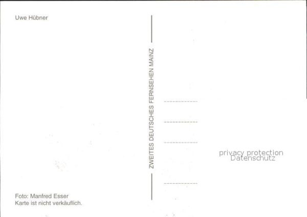 Persoenlichkeiten Uwe Hübner Autogramm – Bild 2