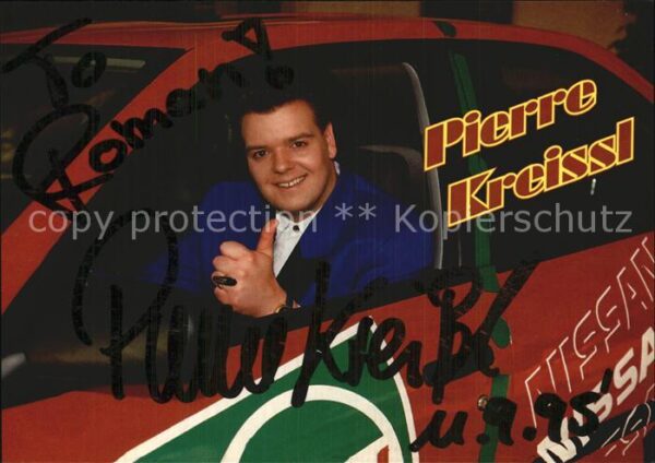 Persoenlichkeiten Pierre Kreissl Autogramm Nissan