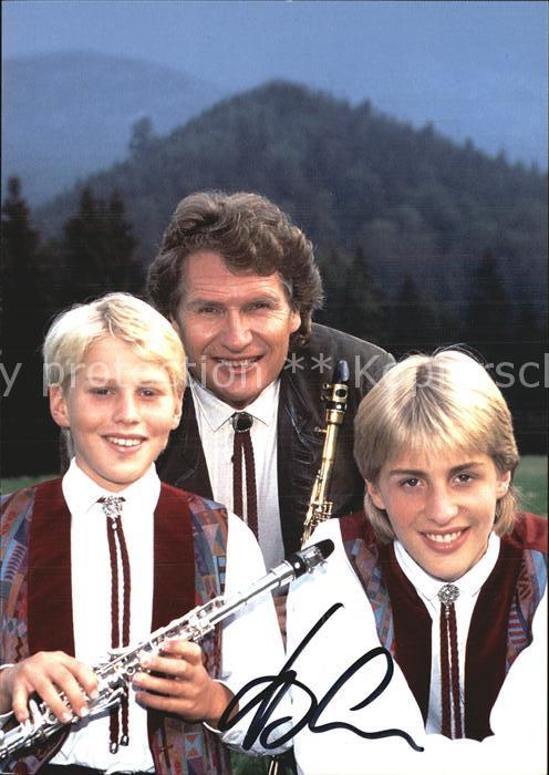 Saenger Band Henry Arland mir Hansi und Maxi Autogra
