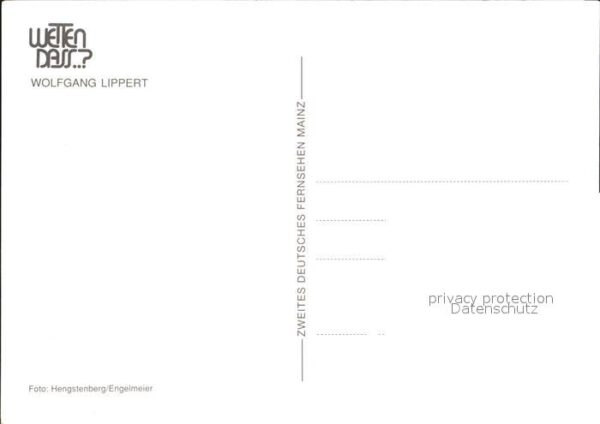 Persoenlichkeiten Wolfgang Lippert Autogramm – Bild 2