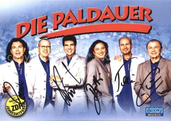Saenger Band Die Paldauer Autogramm