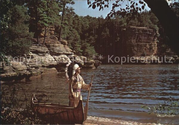 Indianer Native American Upper Dells Wisconsin River