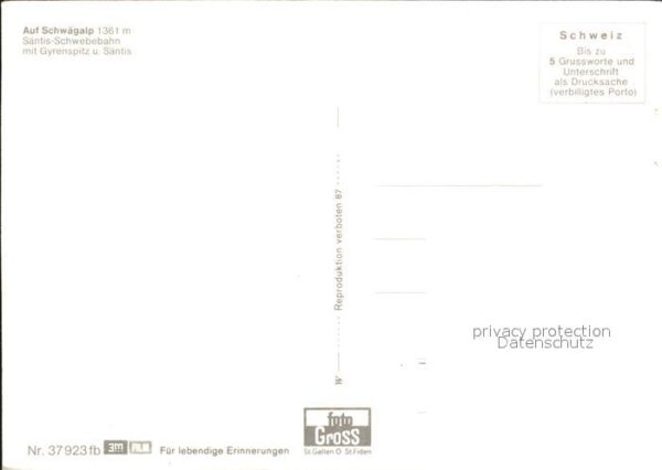 Seilbahn Säntis Schwägalp Gyrenspitz – Bild 2