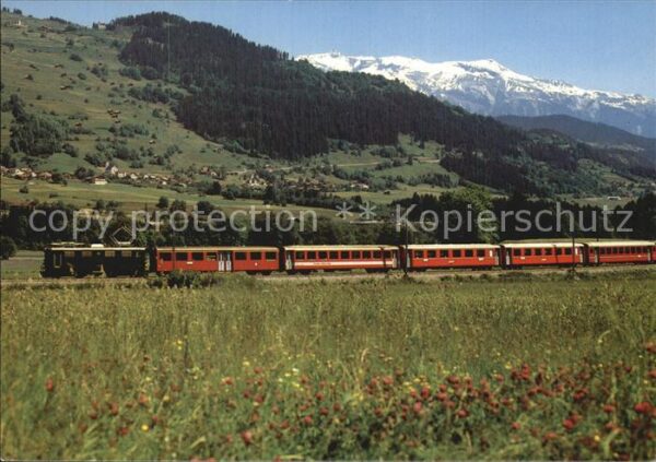 Eisenbahn Glacier-Express Surselva Graubünden Sch
