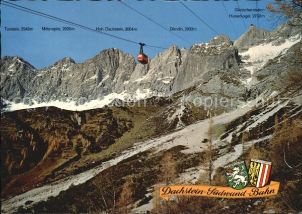Seilbahn Dachsteinsüdwand Gletscherbahn Ramsau