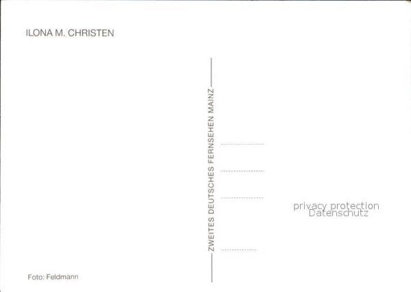 Persoenlichkeiten Ilona M. Christen Autogramm – Bild 2