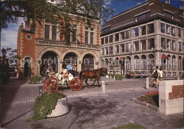 Pferdekutschen Quebec Canada Place d_Youville
