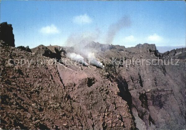 Vulkane Geysire Vulcans Geysers Vesuvio Fumarola nel Cratere