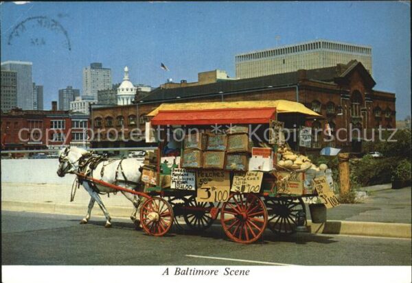 Pferdekutschen Baltimore Street Arabs Horse-Drawn Wago