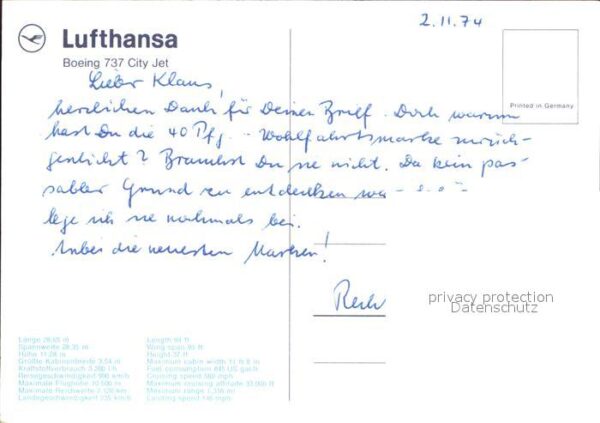 Lufthansa Boeing 737 City Jet – Bild 2