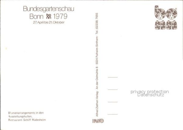 Bundesgartenschau Bonn Restaurant-Schiff Rüdesheim Ausste – Bild 2