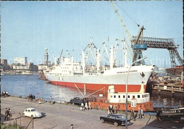 Schiffe Ships Navires Republica of Colombia Hamburg Hafen