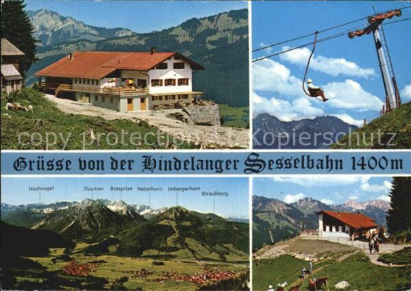Sessellift Hindelang Berg-Cafe Restaurant Imberger