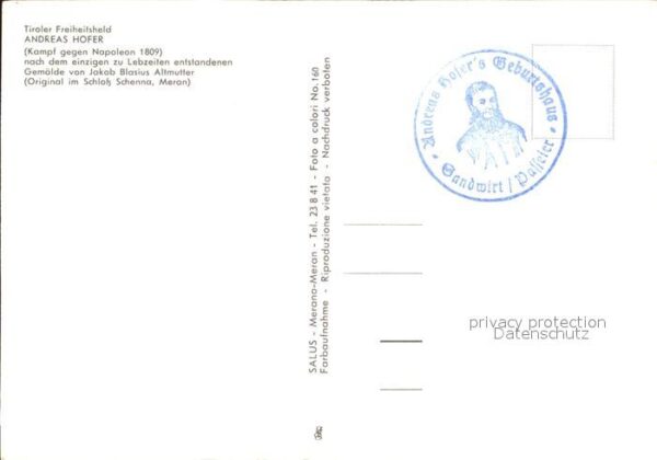 Hofer Andreas Gemälde von Jakob Blasius Altmutter – Bild 2