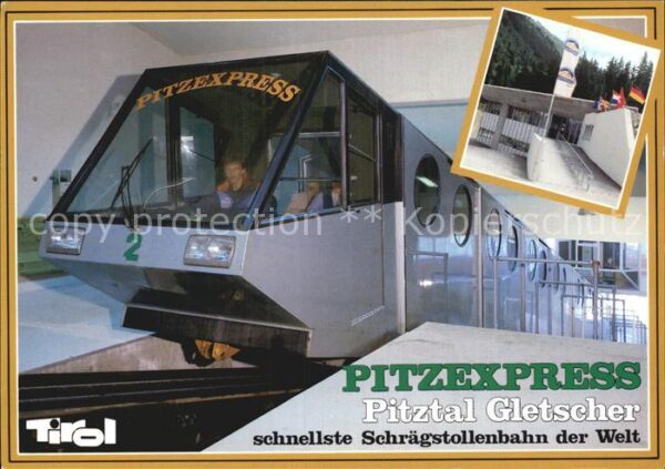 Eisenbahn Schrägstollenbahn Pitzexpress Pitztal T